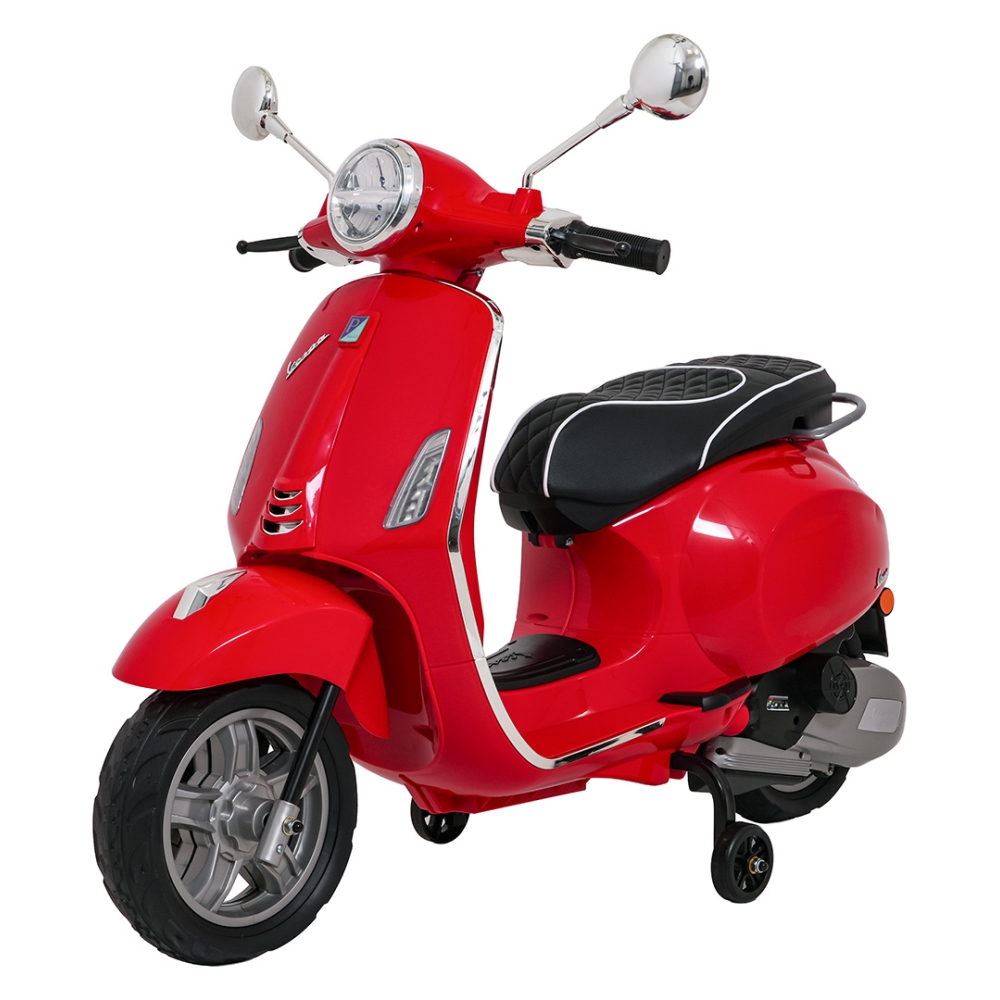 Elektrinis motoroleris Vespa ROMA, Red-Elektromobiliai vaikams, Motociklai-e-vaikas