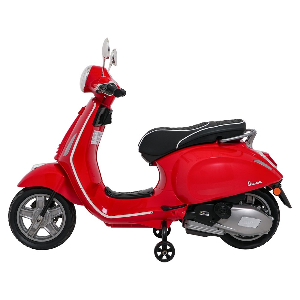 Elektrinis motoroleris Vespa ROMA, Red-Elektromobiliai vaikams, Motociklai-e-vaikas