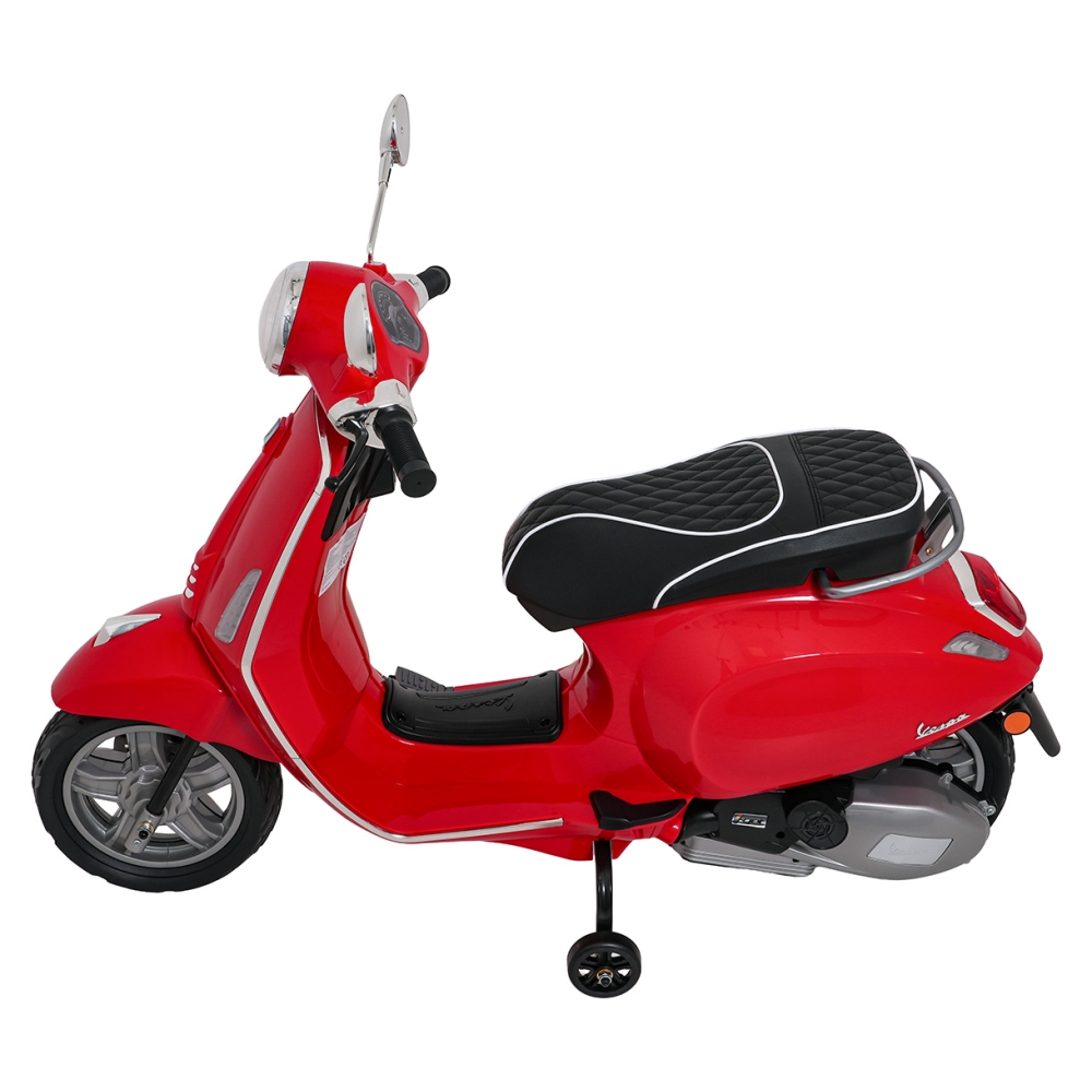 Elektrinis motoroleris Vespa ROMA, Red-Elektromobiliai vaikams, Motociklai-e-vaikas