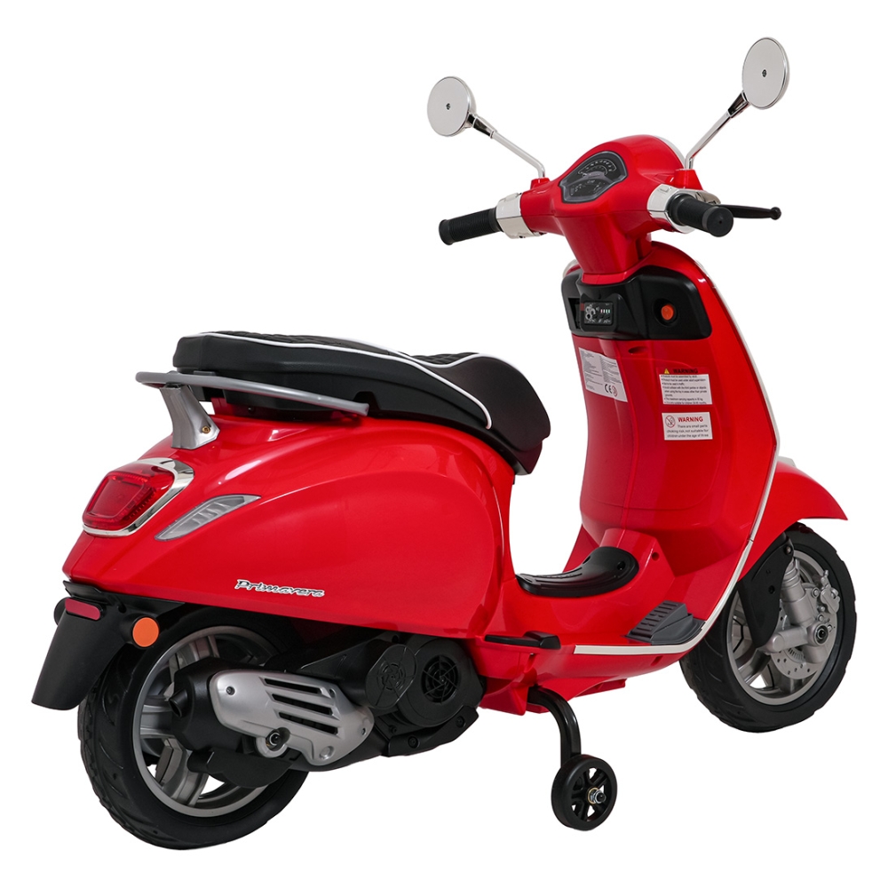 Elektrinis motoroleris Vespa ROMA, Red-Elektromobiliai vaikams, Motociklai-e-vaikas