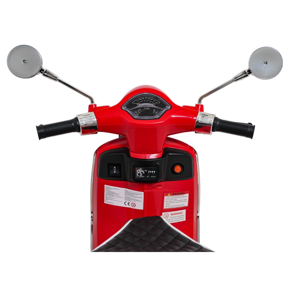 Elektrinis motoroleris Vespa ROMA, Red-Elektromobiliai vaikams, Motociklai-e-vaikas
