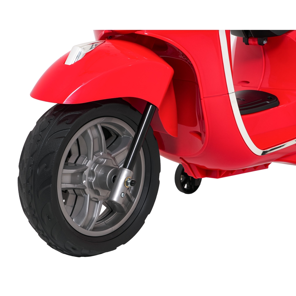 Elektrinis motoroleris Vespa ROMA, Red-Elektromobiliai vaikams, Motociklai-e-vaikas