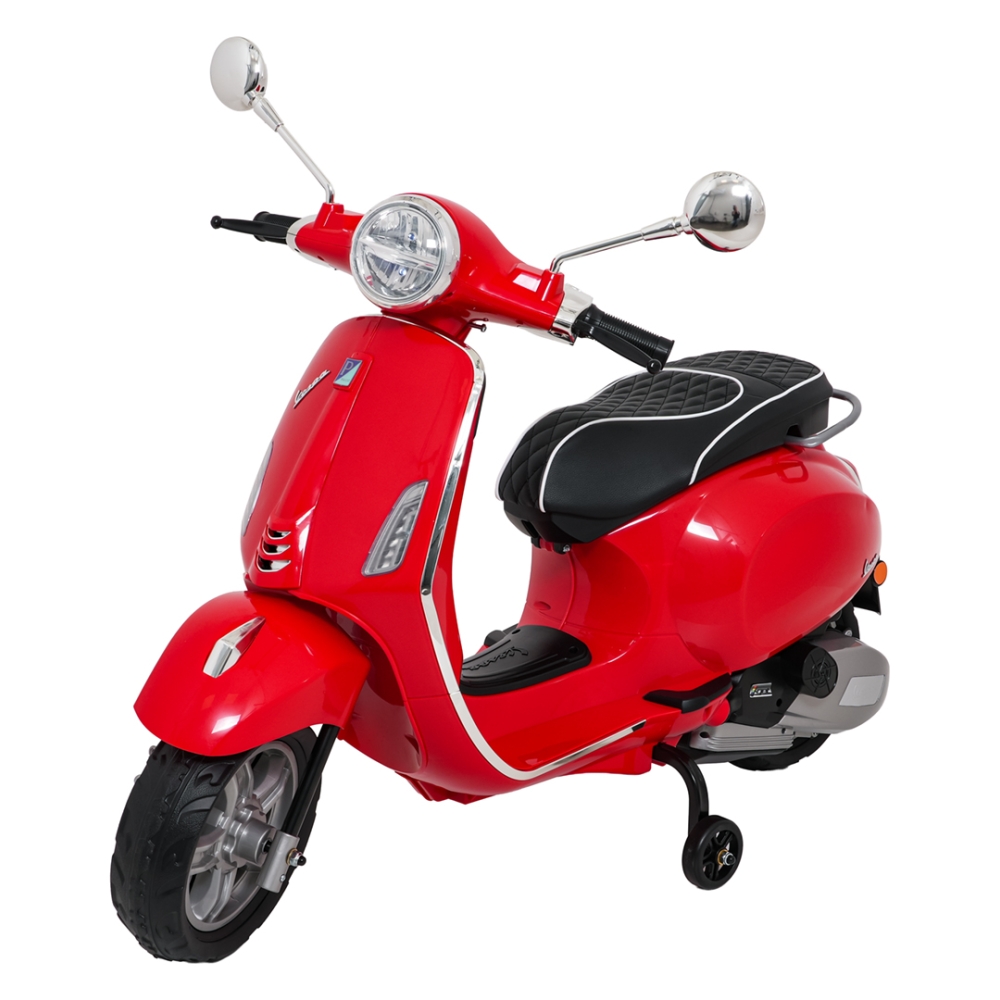 Elektrinis motoroleris Vespa ROMA, Red-Elektromobiliai vaikams, Motociklai-e-vaikas