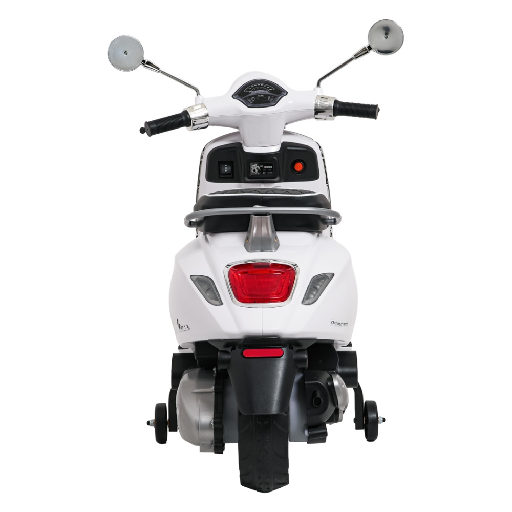 Elektrinis motoroleris Vespa ROMA, White-Elektromobiliai vaikams, Motociklai-e-vaikas