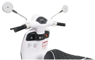 Elektrinis motoroleris Vespa ROMA, White-Elektromobiliai vaikams, Motociklai-e-vaikas