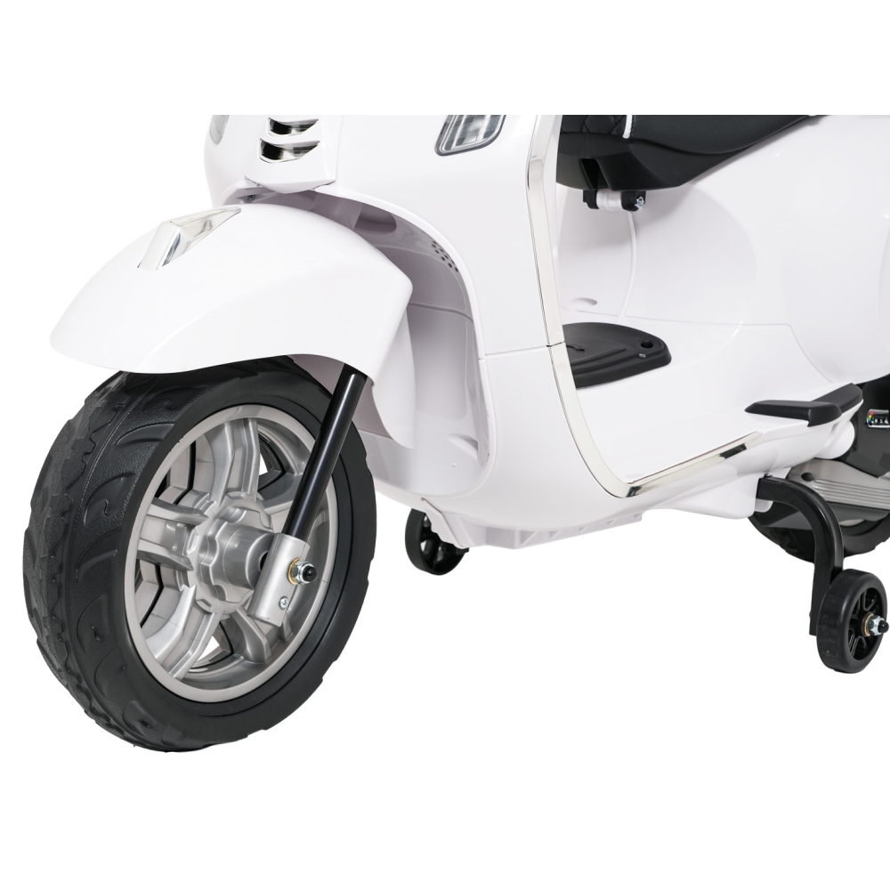 Elektrinis motoroleris Vespa ROMA, White-Elektromobiliai vaikams, Motociklai-e-vaikas