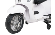 Elektrinis motoroleris Vespa ROMA, White-Elektromobiliai vaikams, Motociklai-e-vaikas