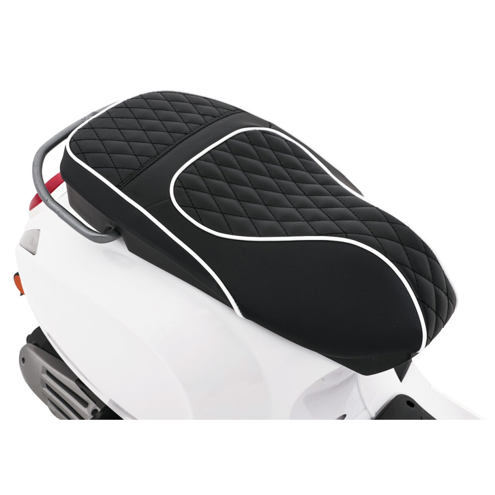 Elektrinis motoroleris Vespa ROMA, White-Elektromobiliai vaikams, Motociklai-e-vaikas