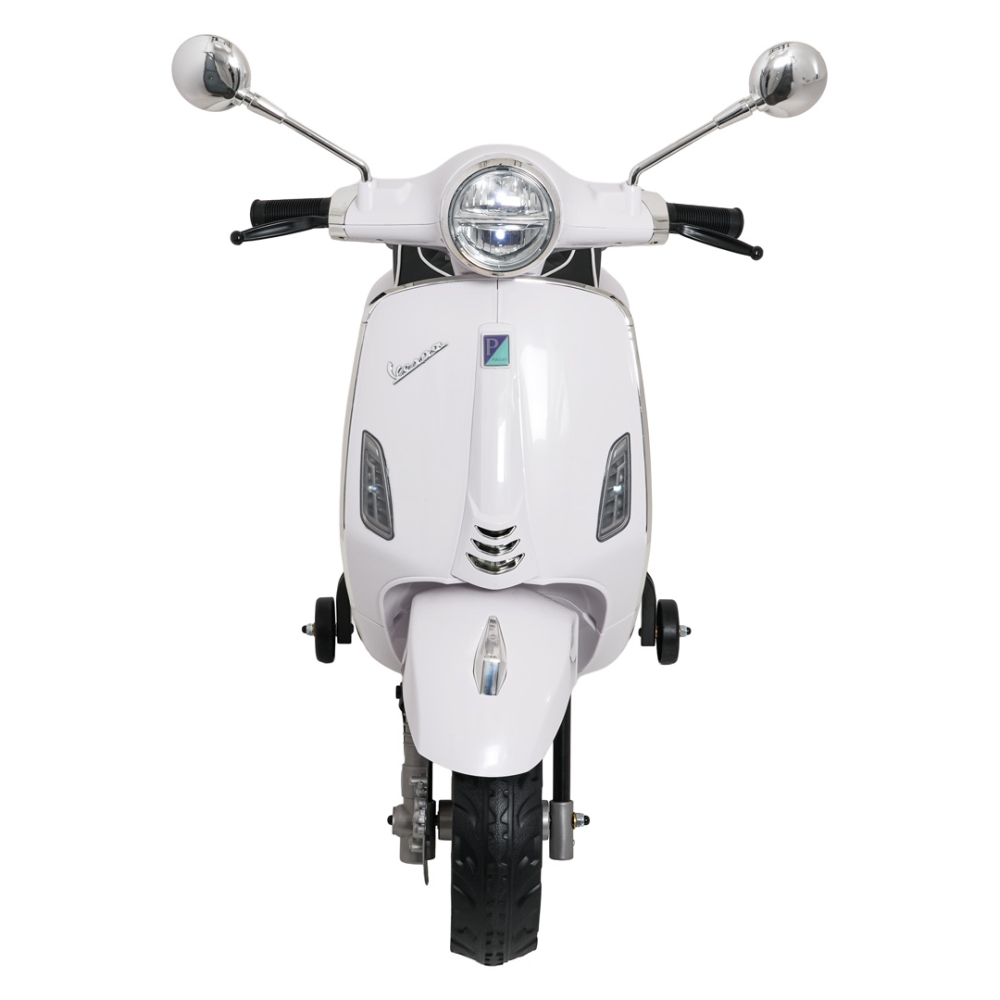Elektrinis motoroleris Vespa ROMA, White-Elektromobiliai vaikams, Motociklai-e-vaikas