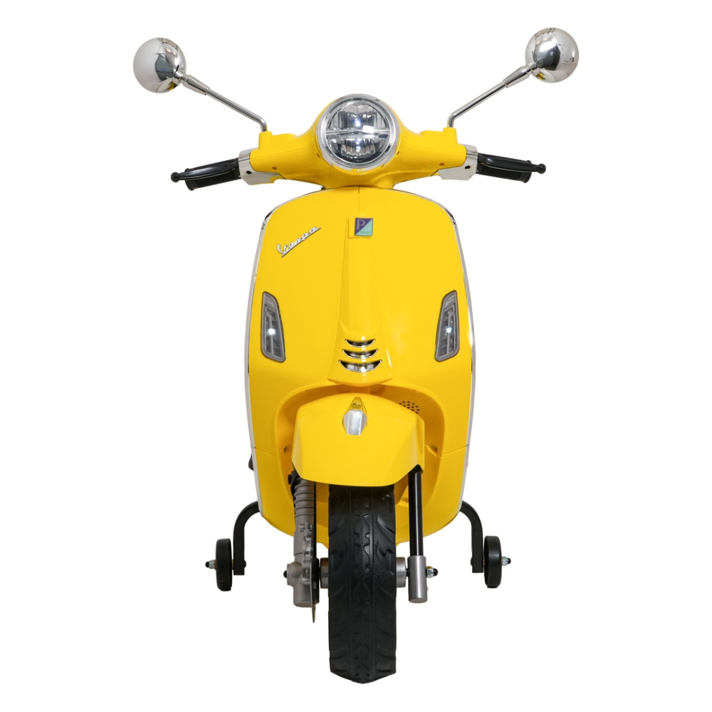 Elektrinis motoroleris Vespa ROMA, Yellow-Elektromobiliai vaikams, Motociklai-e-vaikas