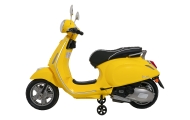 Elektrinis motoroleris Vespa ROMA, Yellow-Elektromobiliai vaikams, Motociklai-e-vaikas