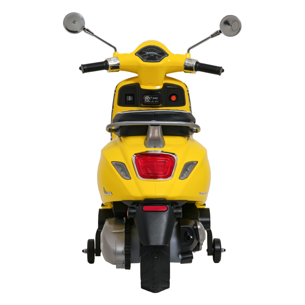 Elektrinis motoroleris Vespa ROMA, Yellow-Elektromobiliai vaikams, Motociklai-e-vaikas