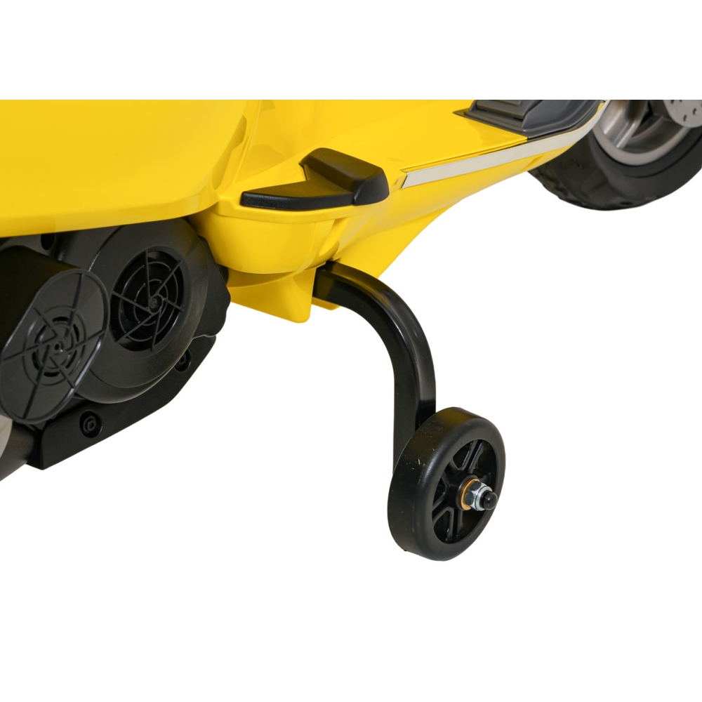 Elektrinis motoroleris Vespa ROMA, Yellow-Elektromobiliai vaikams, Motociklai-e-vaikas
