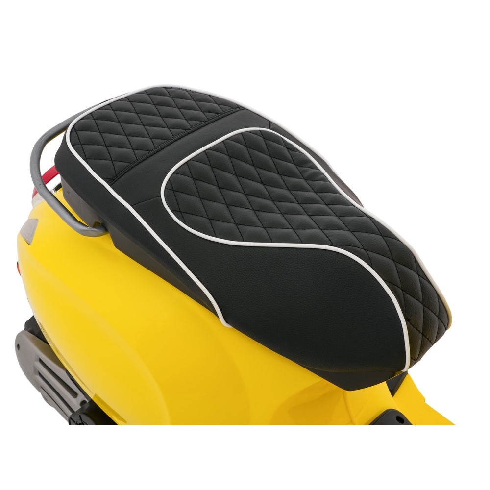 Elektrinis motoroleris Vespa ROMA, Yellow-Elektromobiliai vaikams, Motociklai-e-vaikas