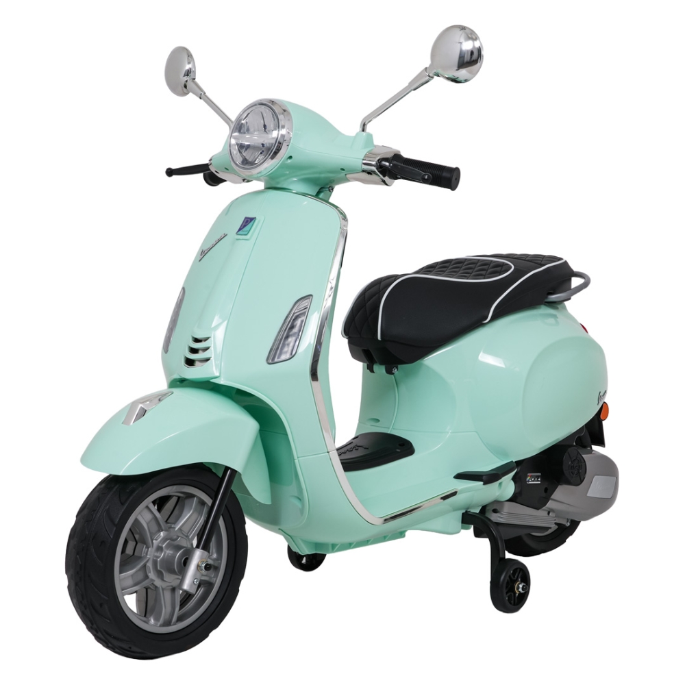Elektrinis motoroleris Vespa ROMA, Green-Elektromobiliai vaikams, Motociklai-e-vaikas