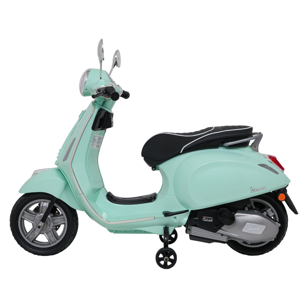 Elektrinis motoroleris Vespa ROMA, Green-Elektromobiliai vaikams, Motociklai-e-vaikas