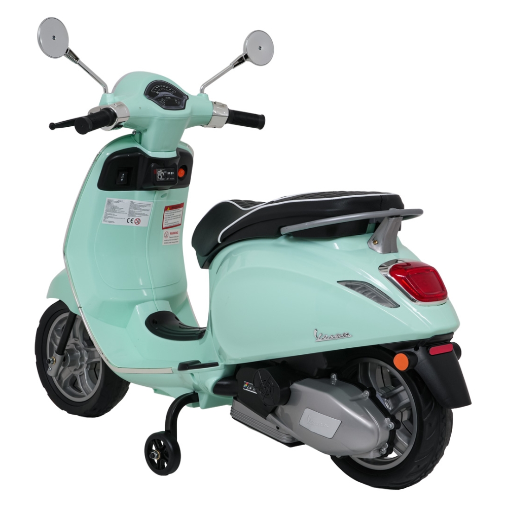 Elektrinis motoroleris Vespa ROMA, Green-Elektromobiliai vaikams, Motociklai-e-vaikas