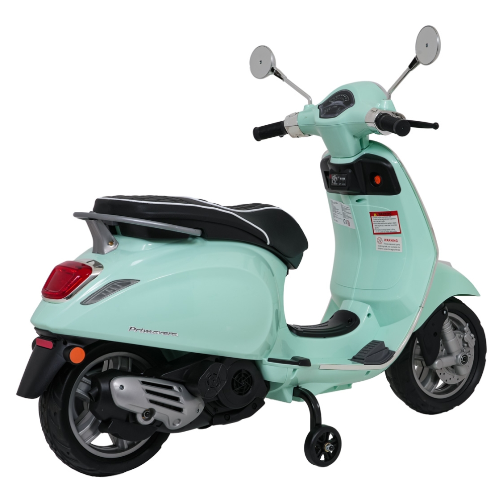 Elektrinis motoroleris Vespa ROMA, Green-Elektromobiliai vaikams, Motociklai-e-vaikas