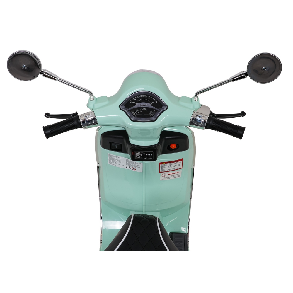Elektrinis motoroleris Vespa ROMA, Green-Elektromobiliai vaikams, Motociklai-e-vaikas