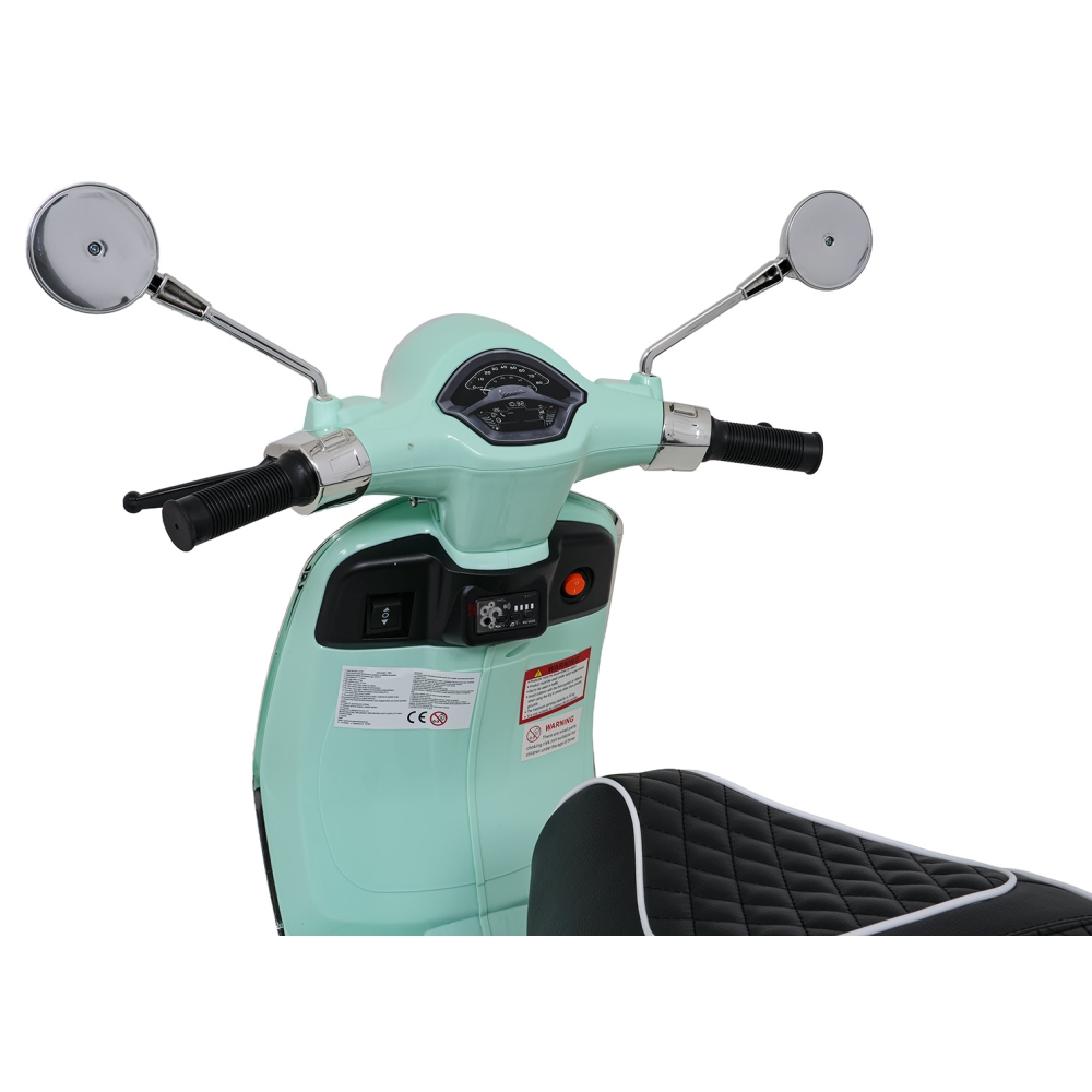 Elektrinis motoroleris Vespa ROMA, Green-Elektromobiliai vaikams, Motociklai-e-vaikas
