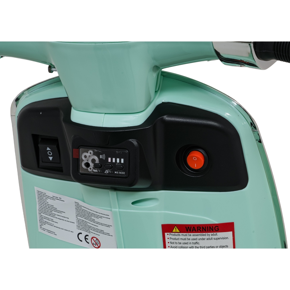 Elektrinis motoroleris Vespa ROMA, Green-Elektromobiliai vaikams, Motociklai-e-vaikas