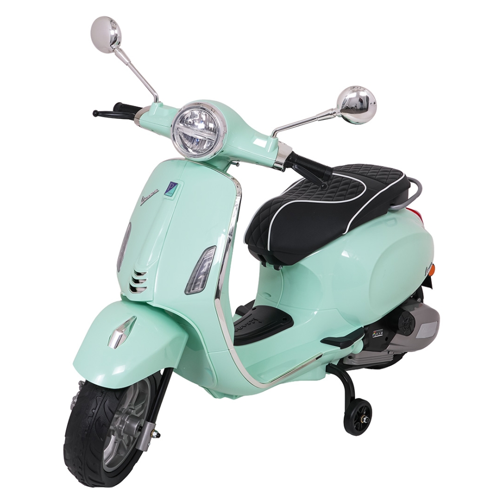 Elektrinis motoroleris Vespa ROMA, Green-Elektromobiliai vaikams, Motociklai-e-vaikas