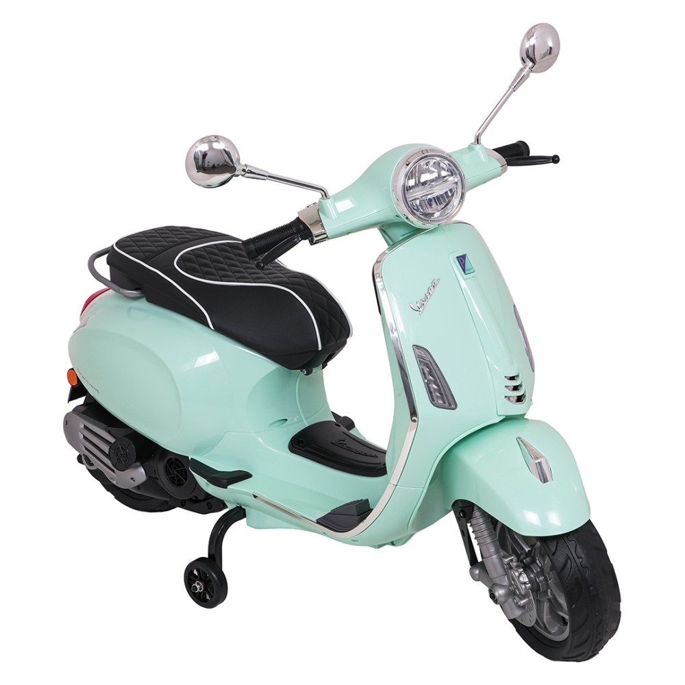 Elektrinis motoroleris Vespa ROMA, Green-Elektromobiliai vaikams, Motociklai-e-vaikas