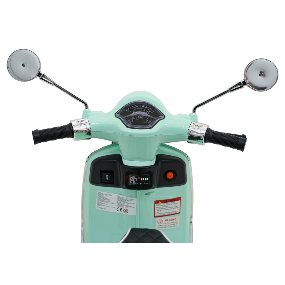 Elektrinis motoroleris Vespa ROMA, Green-Elektromobiliai vaikams, Motociklai-e-vaikas