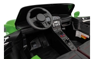 Dvivietis elektromobilis Perfecta, lakuotas žalias-Elektromobiliai vaikams, Mašinos-e-vaikas