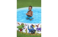 Baseinas BESTWAY 244x46cm vinilo + PVC dinozaurų vaikams 3+