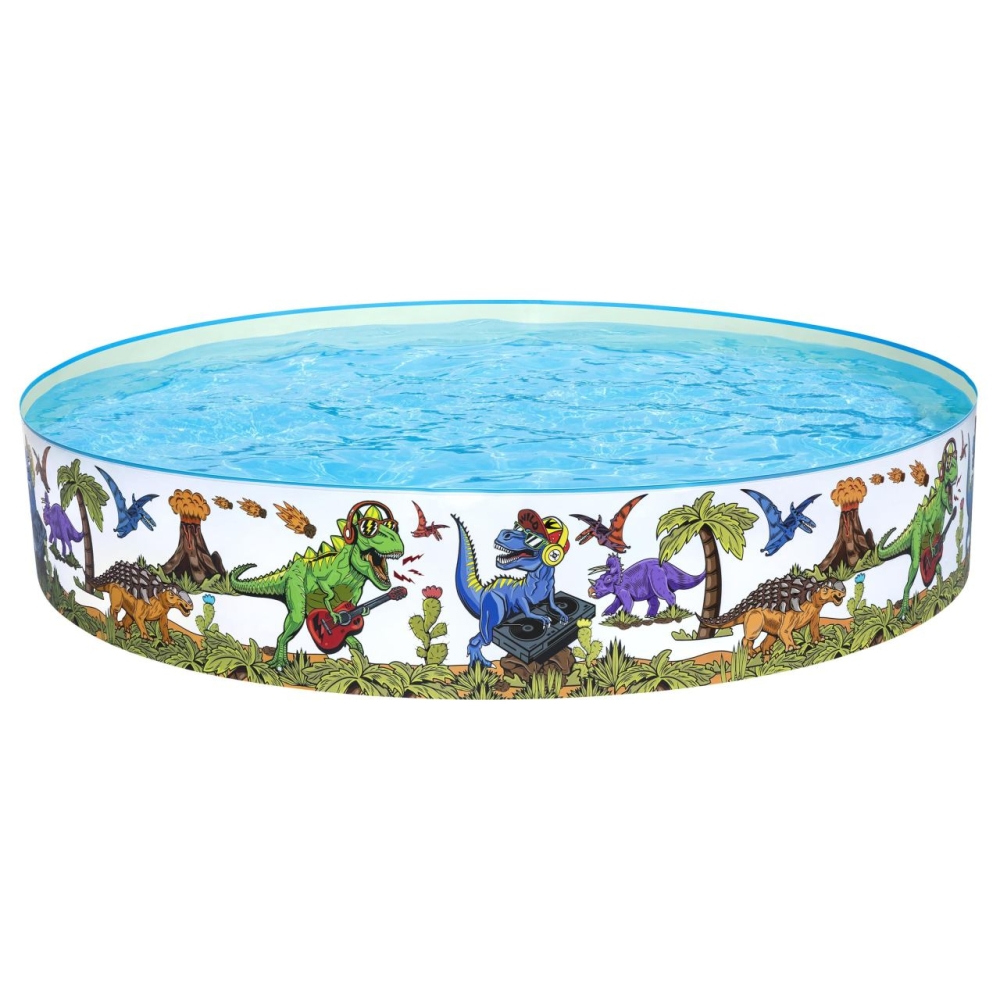 Baseinas BESTWAY 244x46cm vinilo + PVC dinozaurų vaikams 3+
