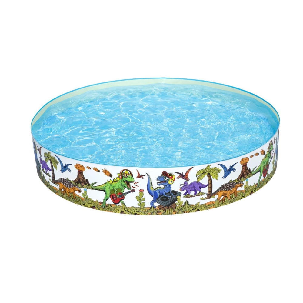 Baseinas BESTWAY 244x46cm vinilo + PVC dinozaurų vaikams 3+