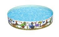 Baseinas BESTWAY 244x46cm vinilo + PVC dinozaurų vaikams 3+