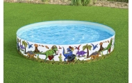 Baseinas BESTWAY 244x46cm vinilo + PVC dinozaurų vaikams 3+