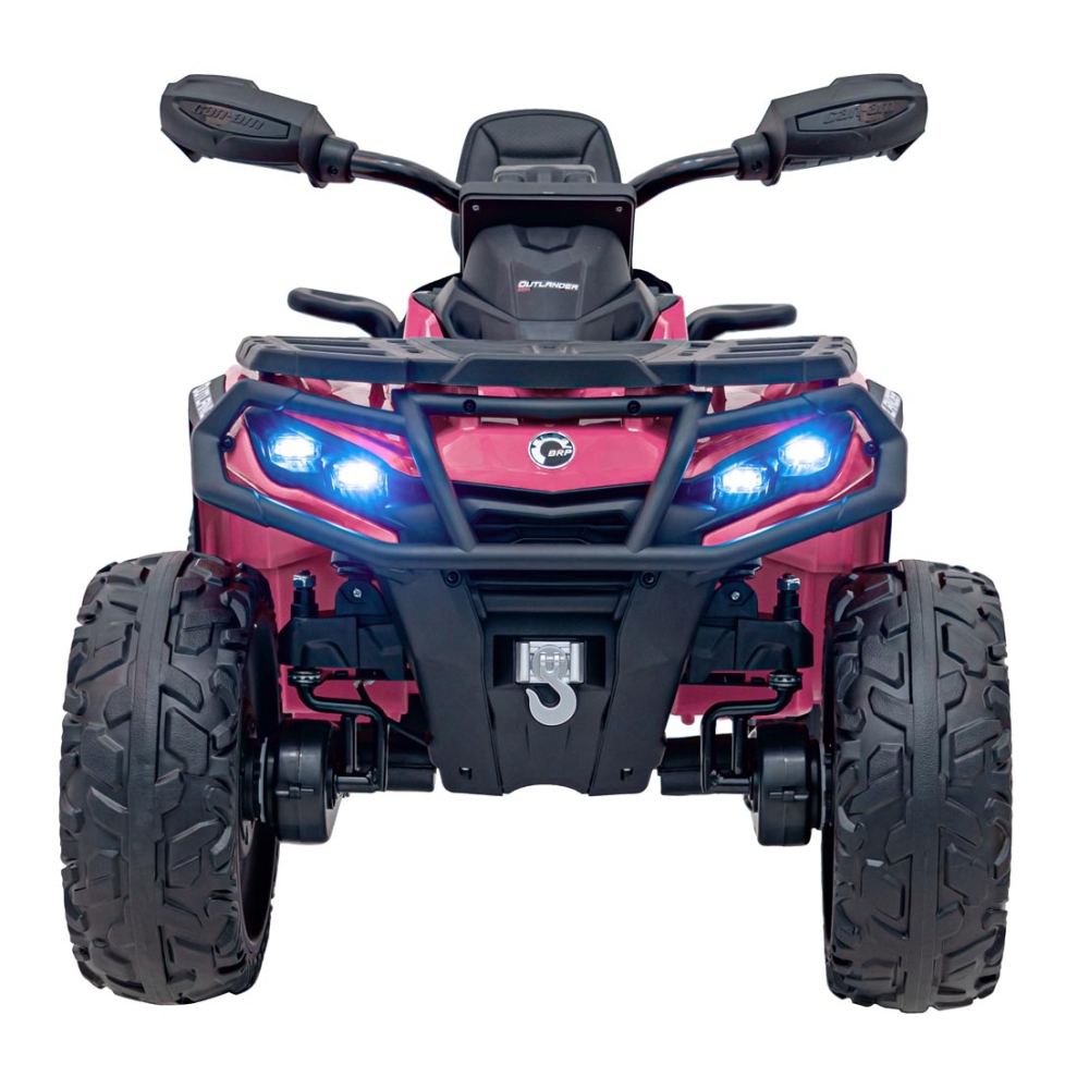 Elektrinis keturratis Can Am Outlander ATV, Pink-Elektromobiliai vaikams, Keturračiai ir bagiai-e-vaikas