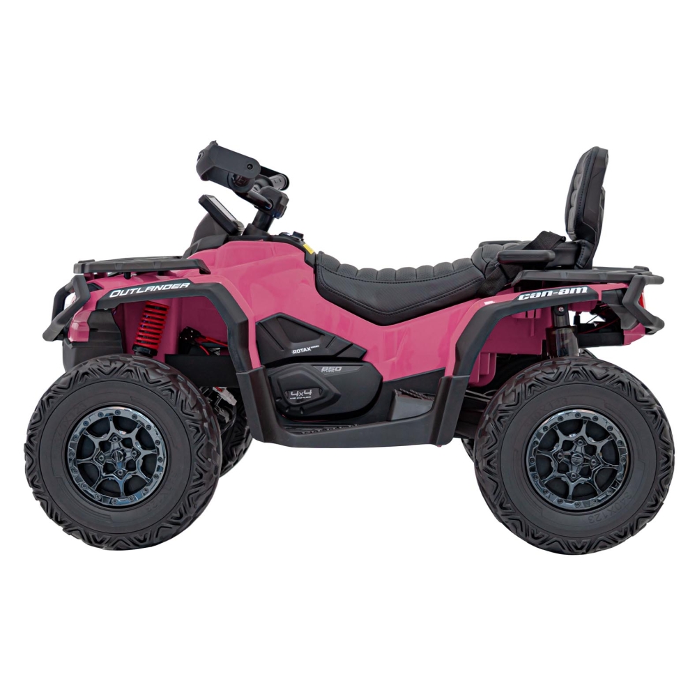 Elektrinis keturratis Can Am Outlander ATV, Pink-Elektromobiliai vaikams, Keturračiai ir bagiai-e-vaikas