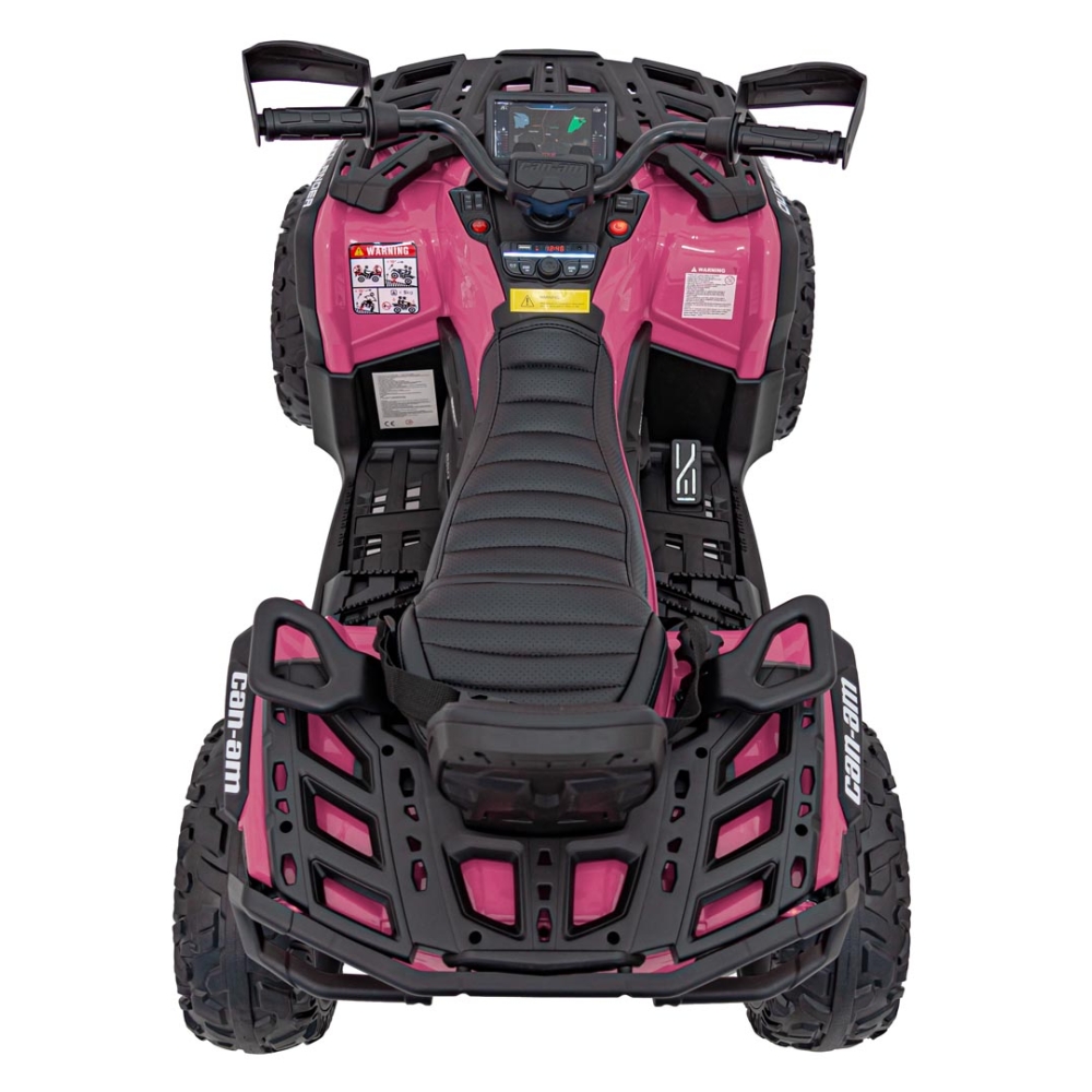 Elektrinis keturratis Can Am Outlander ATV, Pink-Elektromobiliai vaikams, Keturračiai ir bagiai-e-vaikas