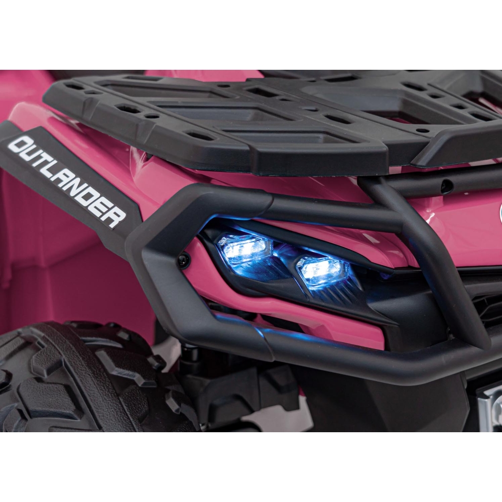 Elektrinis keturratis Can Am Outlander ATV, Pink-Elektromobiliai vaikams, Keturračiai ir bagiai-e-vaikas