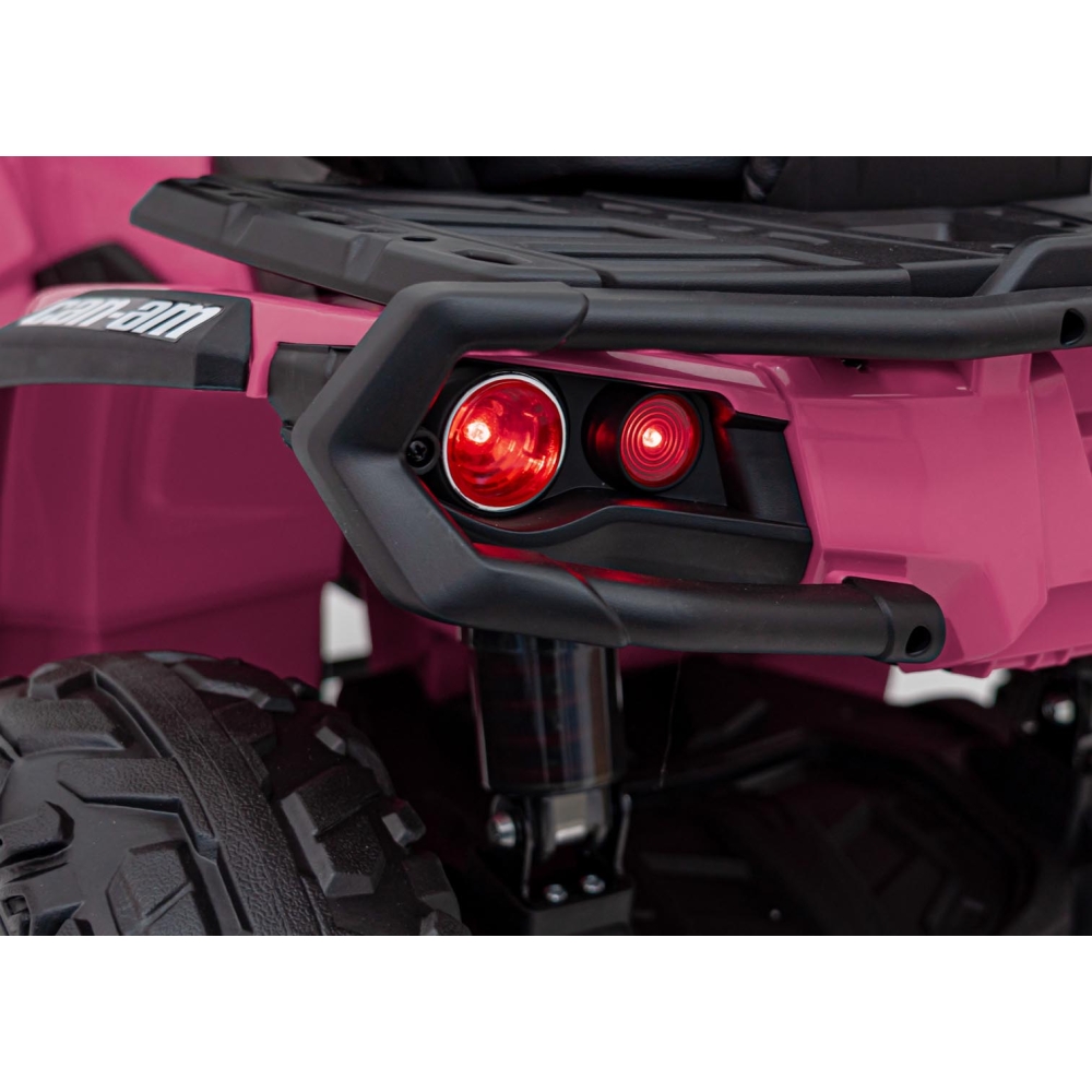 Elektrinis keturratis Can Am Outlander ATV, Pink-Elektromobiliai vaikams, Keturračiai ir bagiai-e-vaikas