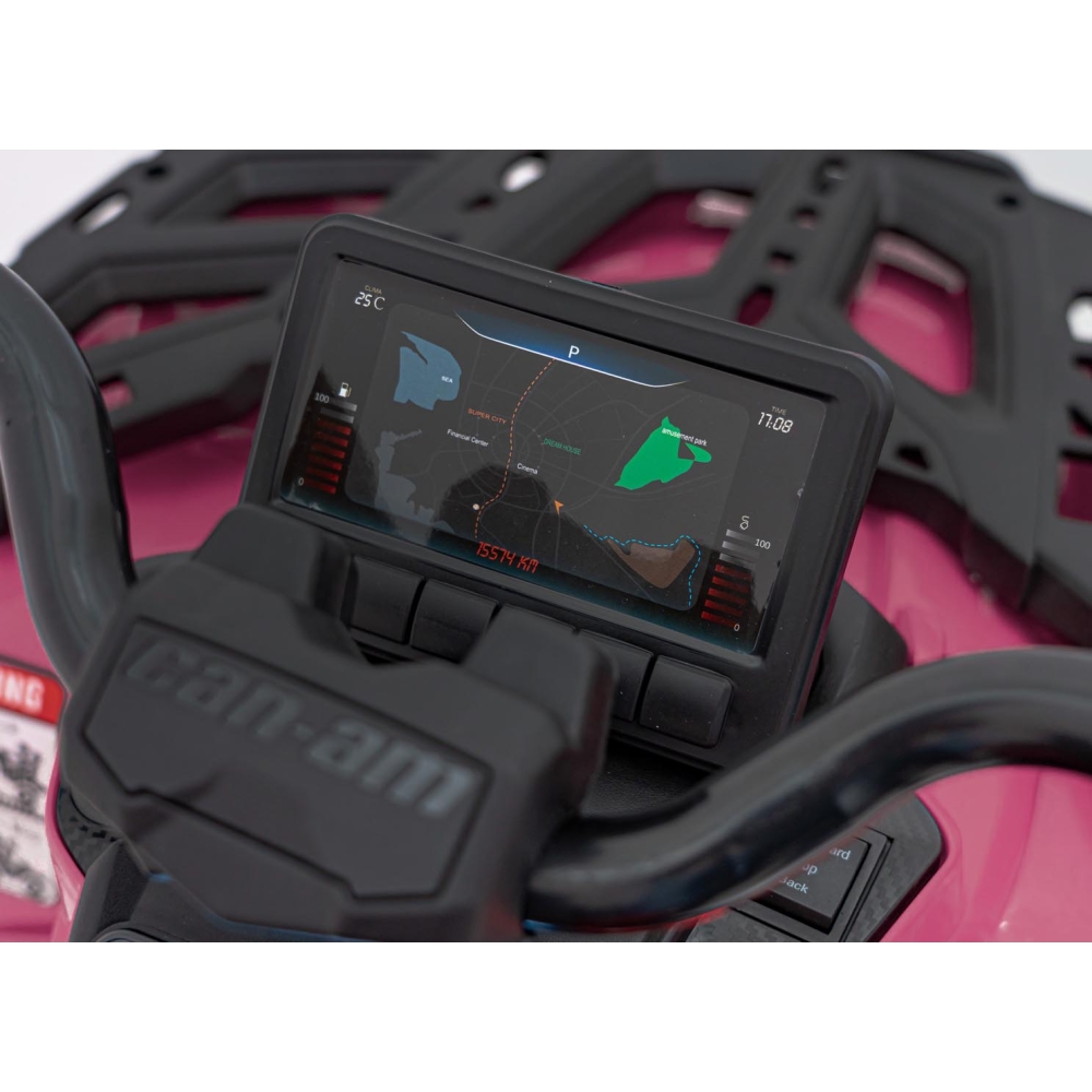 Elektrinis keturratis Can Am Outlander ATV, Pink-Elektromobiliai vaikams, Keturračiai ir bagiai-e-vaikas