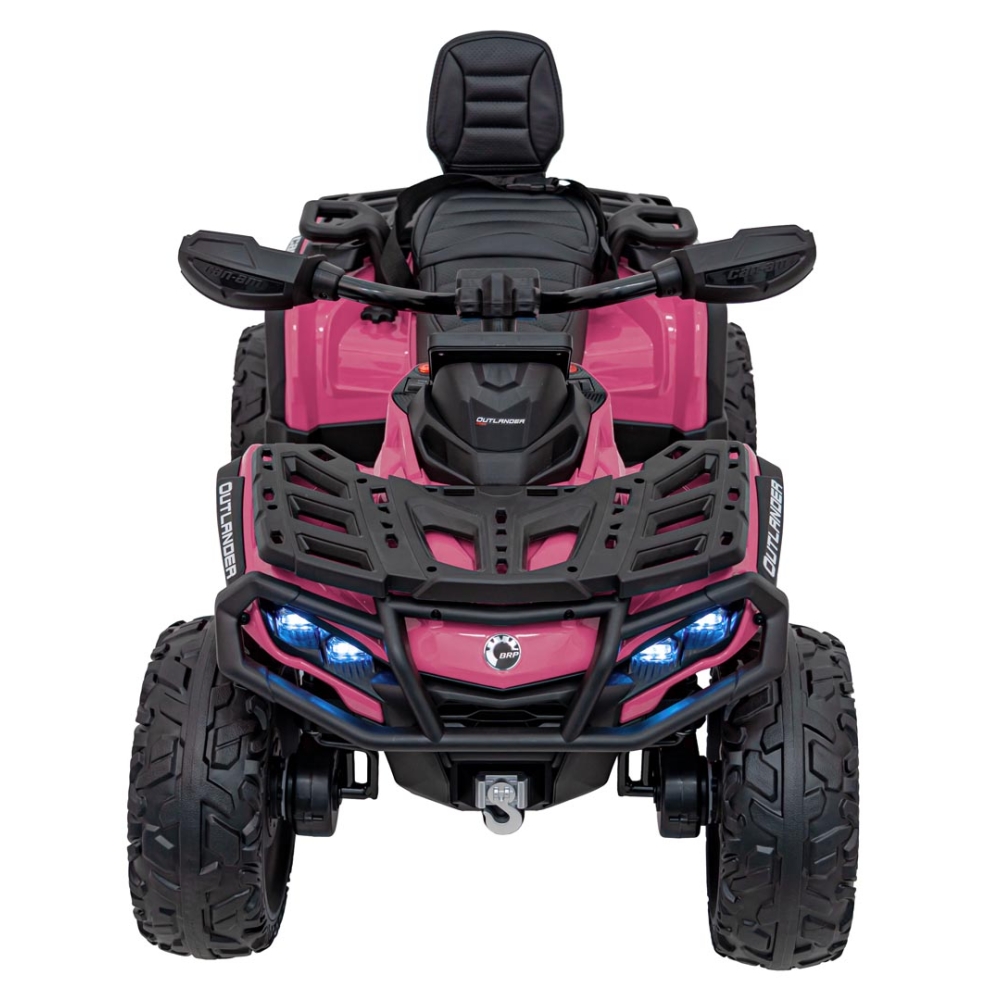 Elektrinis keturratis Can Am Outlander ATV, Pink-Elektromobiliai vaikams, Keturračiai ir bagiai-e-vaikas