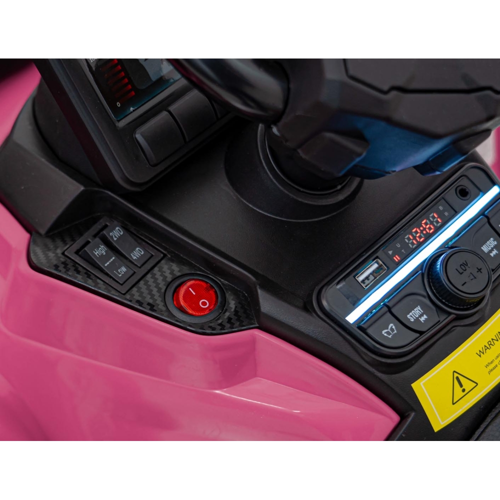 Elektrinis keturratis Can Am Outlander ATV, Pink-Elektromobiliai vaikams, Keturračiai ir bagiai-e-vaikas