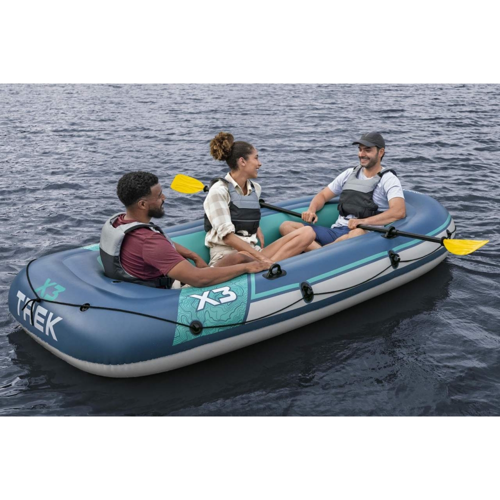 Pripučiama valtis BESTWAY TREK X3 294x137 cm + priedai