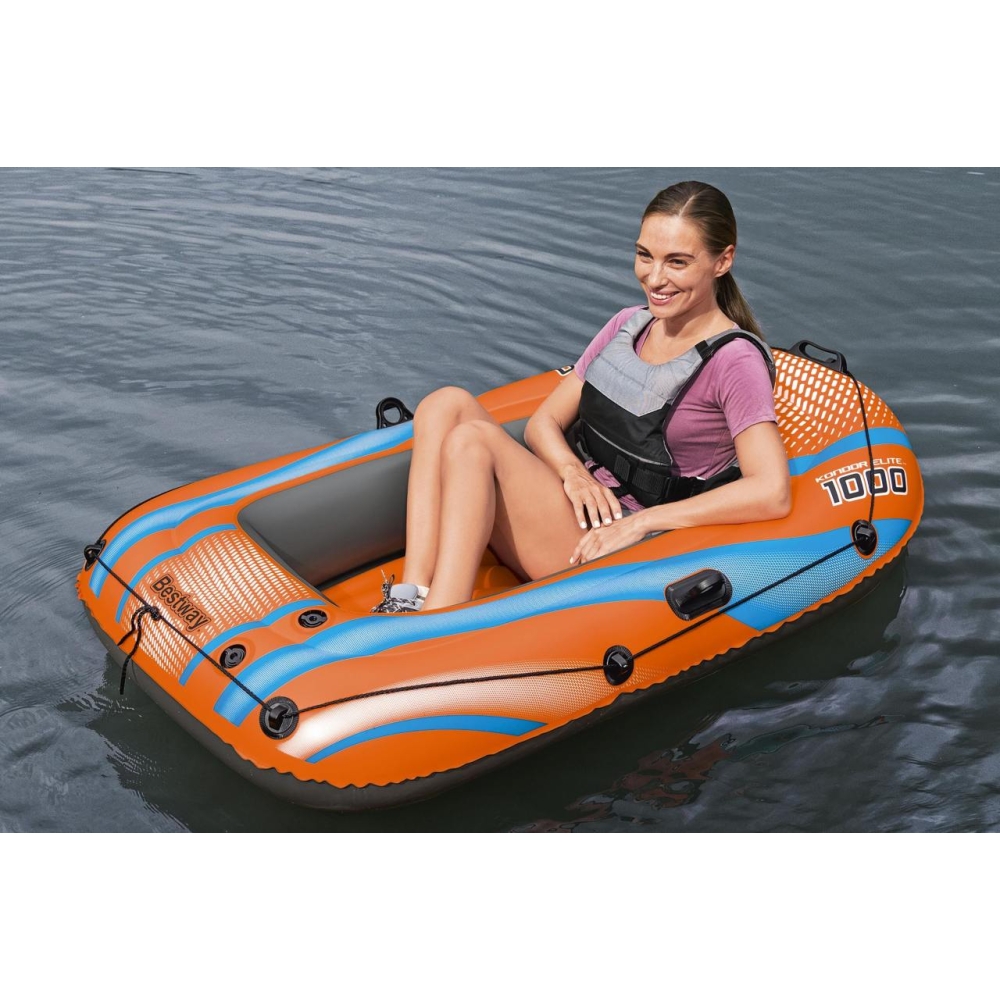 KONDOR ELITE 1000 pontonas, 162 cm x 96 cm BESTWAY-Namai, laisvalaikis, turizmas, Pripučiamos valtys, irklai-e-vaikas