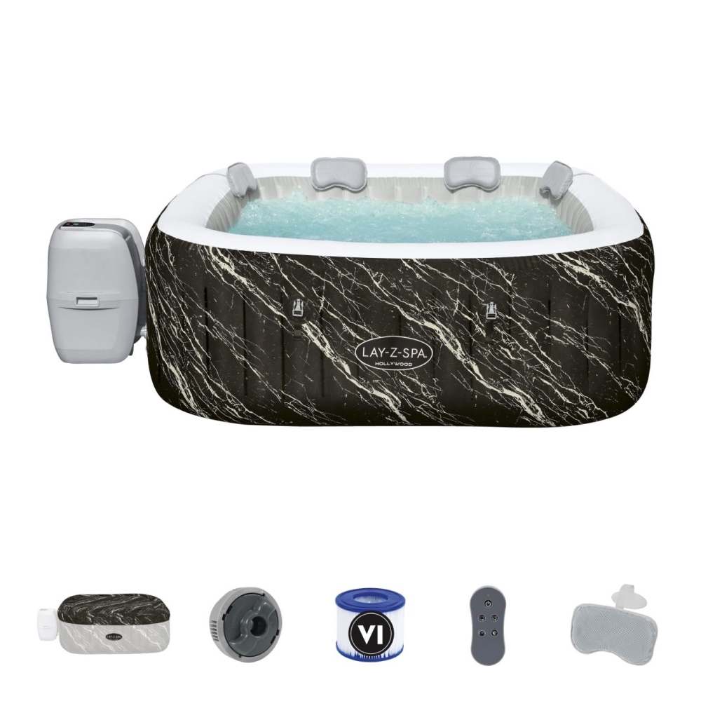 Sūkurinė vonia Lay-Z-Spa Hollywood LUXE oro srovių BESTWAY