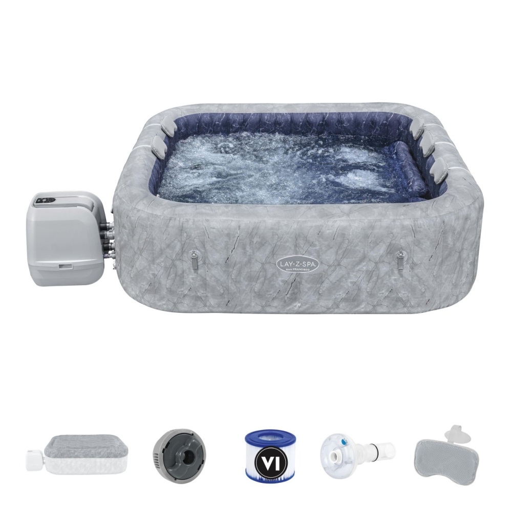 Sūkurinė vonia Lay-Z-Spa San Francisco SMART HydroJet PRO Jacuzzi BESTWAY