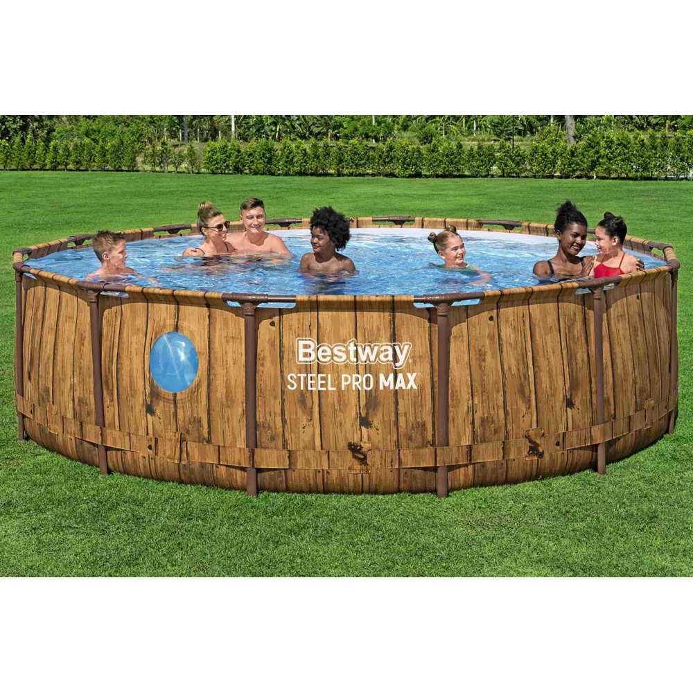 Karkasinis baseinas BESTWAY 14FT 427x107cm plieno PRO MAX