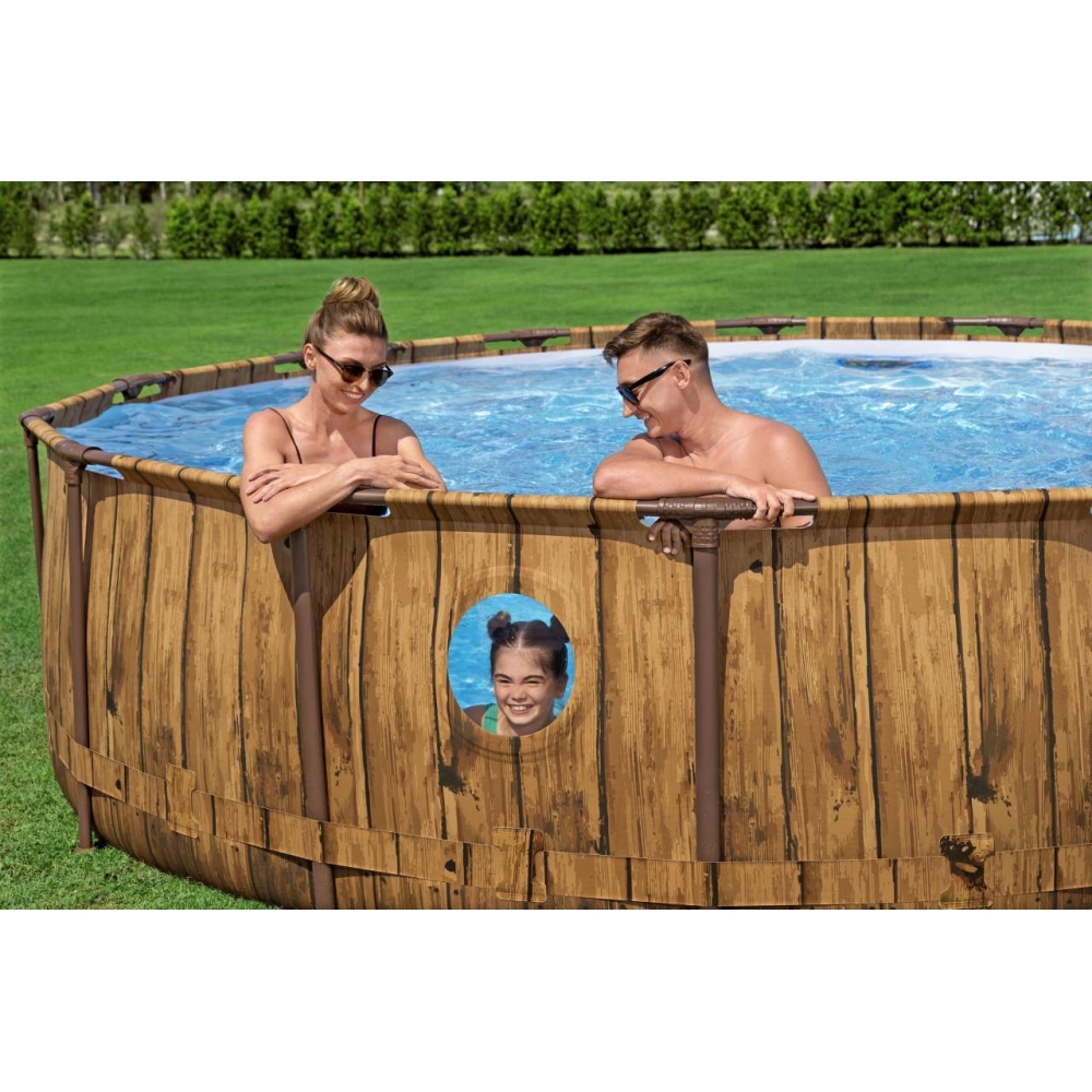 Karkasinis baseinas BESTWAY 14FT 427x107cm plieno PRO MAX
