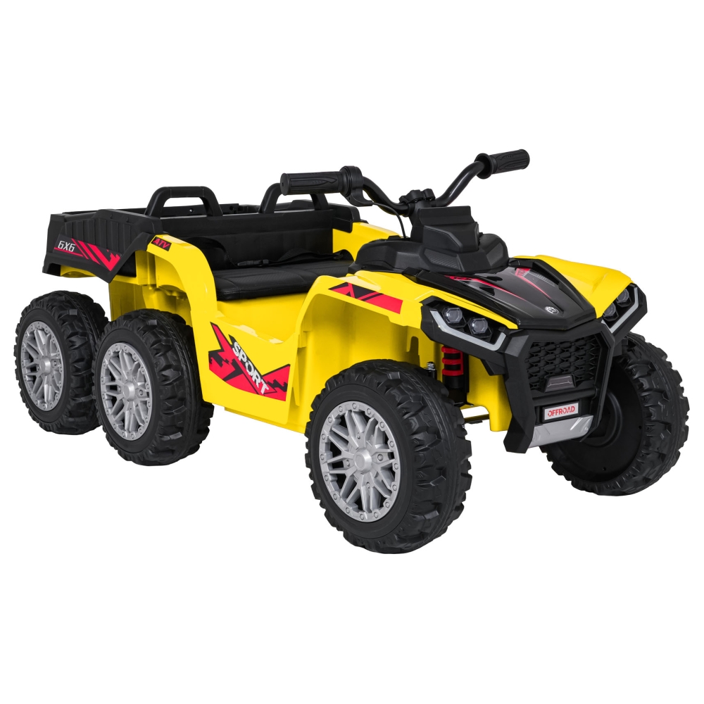 Dvivietis elektrinis keturratis Extreme Sport TX ATV 4x4, Yellow-Elektromobiliai vaikams, Keturračiai ir bagiai-e-vaikas