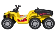 Dvivietis elektrinis keturratis Extreme Sport TX ATV 4x4, Yellow-Elektromobiliai vaikams, Keturračiai ir bagiai-e-vaikas